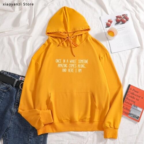 Womens Graphic Funny loose hoodies Cute sweatshirts Girl Letter Print Casual pullovers Tumblr Quotes Clothes