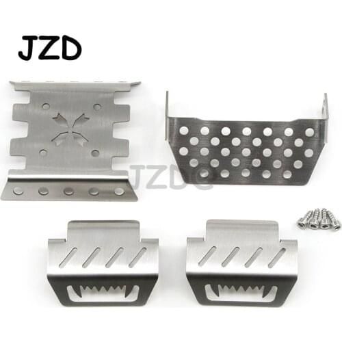 1Set Chassis Armor Metal Shield Guard Plate RC Car Parts YK4102 4101 4103 YIKONG YK Crawler Model Cars Upgrade Accessories k0-9
