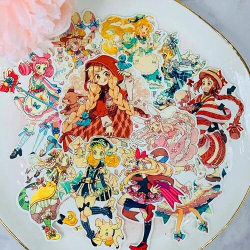 10 PCS Anime girl Scrapbooking stickers book Student kids toys Notebook label Decorative sticker paper Stationery