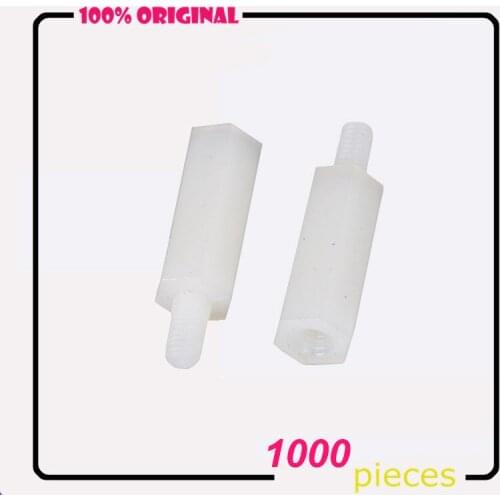 1000PCS M2 M2.5 M3 M4 Spacing Screw for PCB/Computer Motherboard Hexagonal Nylon Standoff Spacers NL06