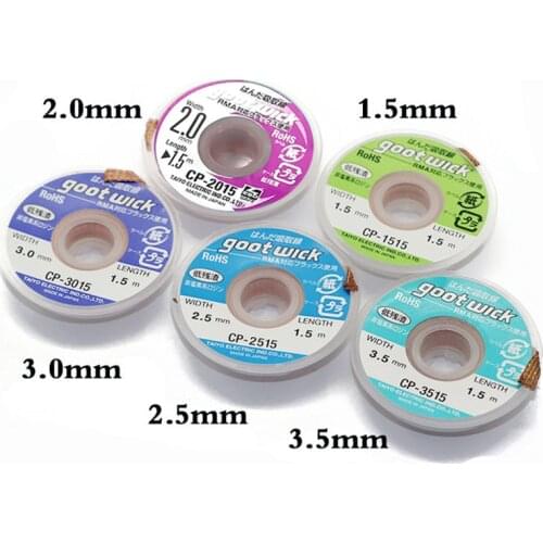 100FIX High Quality GOOT Desoldering Wick with Braided Copper Wire 2015 1515 3015 3515 2515