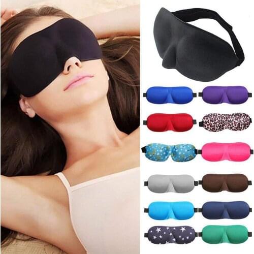 1Pcs 3D Sleep Mask Natural Sleeping Eye Mask Eyeshade Cover Shade Eye Patch Women Men Soft Portable Blindfold Travel Eyepatch