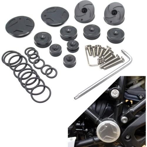 Motorcycle Accessories Frame Hole Cover Caps Plug Decor for BMW R 1200GS R 1200 GS R1200GS LC Adventure 2013-2017 Frame Cap Set