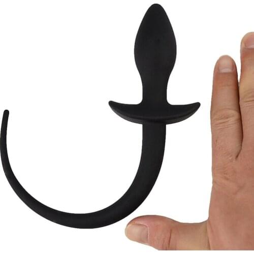 Anal Toys G-spot Silicone Dog Tail Stimulator Butt Plug Slave Anal Expander Women Men Gay Sex Game BDSM Erotic Toys Sex Product