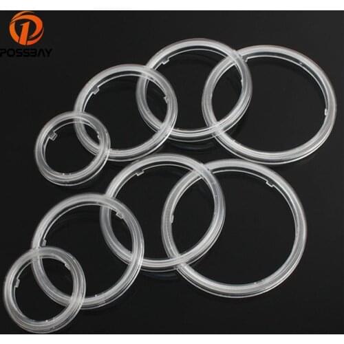 POSSBAY 1 Pair 60/70/80/90/100/110mm Car Auto Waterproof Angel Eyes Light Halo Ring Lens Cover Protector Car Styling