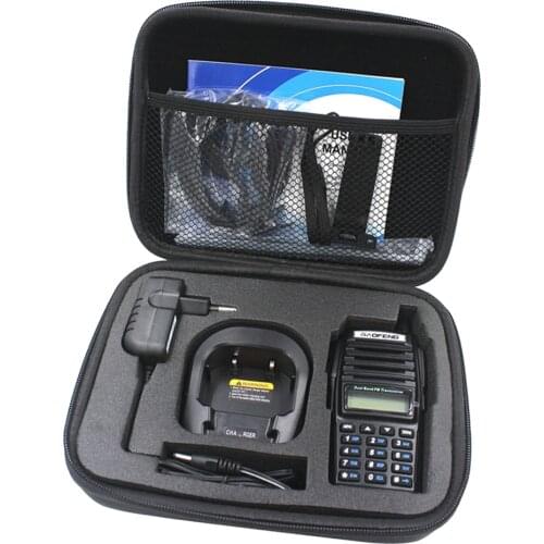 Two-Way Radio Travel Carrying Case Hard Shell for Baofeng UV-82 UV-82HP UV-82L Walkie Talkie and Accessories