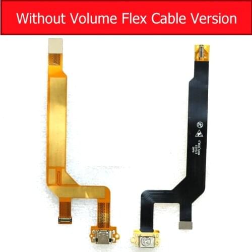 USB Charging Connector Flex Cable For ZTE NUBIA Z11 NX531J nx527j Volume Flex Cable & Charger usb Port Flex Ribbon Repair Parts