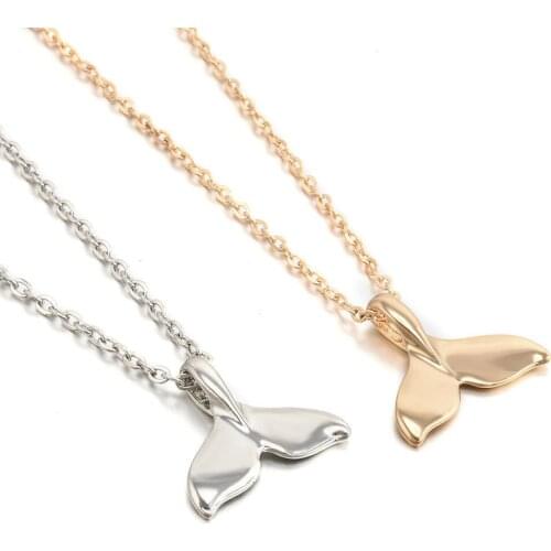 New Design Animal Fashion Women Necklace Whale Tail Fish Nautical Charm Mermaid Tails Necklaces Jewelry
