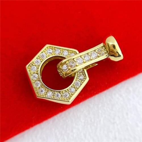 Wholesale DIY Natural Stones Beads Jewelry Making Accessories Silver/Gold/Rose Gold Metal Connector Clasps Findings