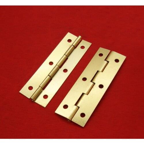 Retro Mini Miniature Casket Hinge Small Wooden Box 180 Degree Hinges 10pcs