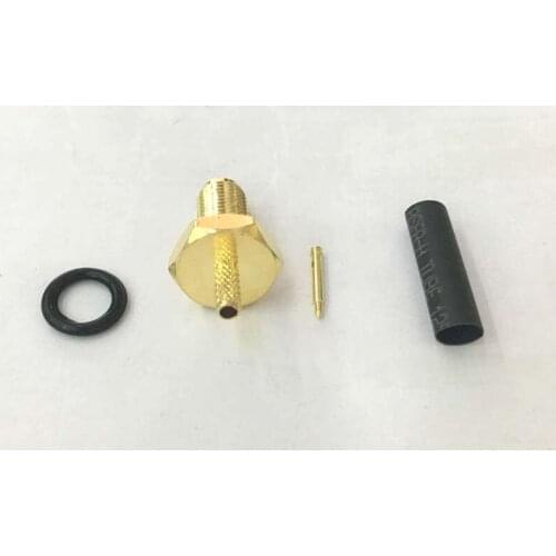 RP SMA female RF Connector bulkhead with flange connector Adapter Crimp for RG174 RG178 RG316