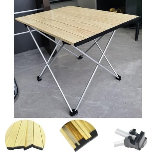 Folding Table, Portable Camping Table, Aluminum Collapsible Table Top, Ultralight Compact