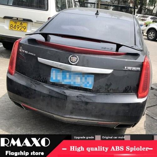For Cadilla XTS Spoiler 2006-2018 Cadillac ATS High Quality Spoiler ABS Material Car Rear Wing Primer Color Rear Spoiler