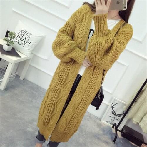 Women Long Cardigans and Poncho Latern Sleeve Open Stitch Knit Sweater Cardigans V neck One size Cardigan Jacket D478