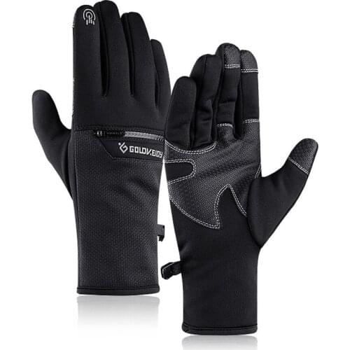 Winter Warm Outdoor Sports Gloves Mens And Womens Bicycle Riding Gloves Outdoor Fishing Non-Slip Waterproof Gloves