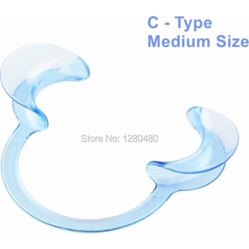 10 Pcs Dental Materials Blue C Type Tooth Intraoral Lip Cheek Retractor Mouth Opener Teeth Whitening Medium Size Dentist