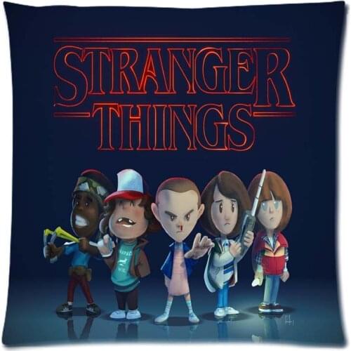 2018 Pillow Case 45*45cm Stranger Things Polyester Cushion Case Sofa Waist Throw Cushion Cover Home Car Decor