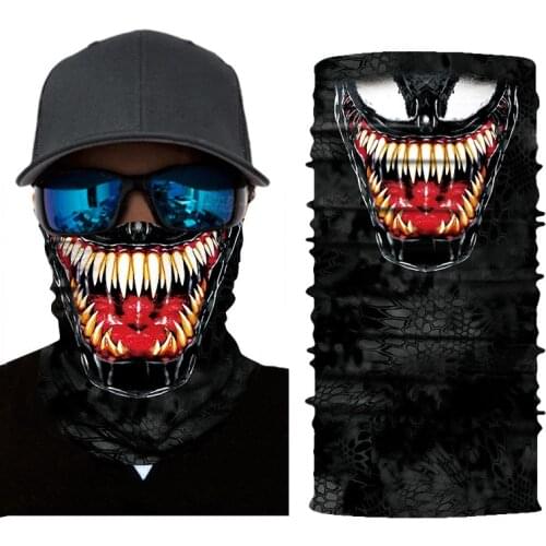 3D Seamless Magic Mask Neck Gaiter Face Shield Balaclava Mascarillas Cycling Hiking Bandana Headband Buffs Scarf Men Women