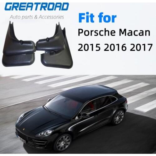 4 Pcs Car Mud Flaps Splash Guards Mudguard Mudflaps Fenders For Porsche Macan 2015 2016 2017