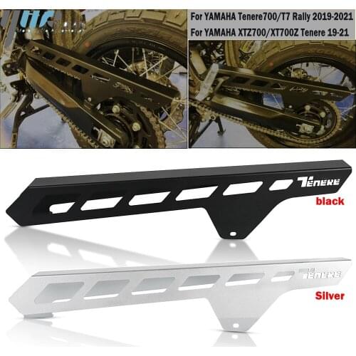 For YAMAHA TENERE700 TENERE 700 T7 Rally 2019 2020 2021 Motorcycle CNC Aluminum Belt Guard Protector Chain Cover Extension Guard