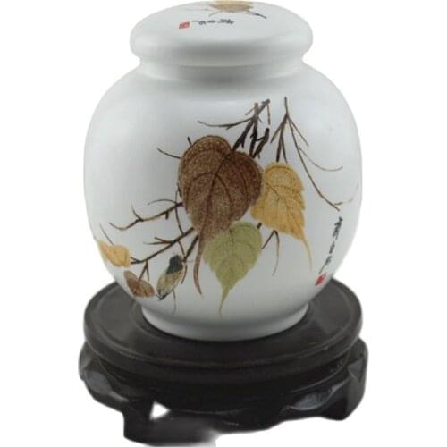 Jingdezhen antique porcelain hand-painted Moonstone Qiucha commodity ceramic collection map