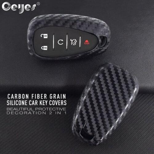 Ceyes Car Accessories Auto Protection Carbon Fiber Grain Shell Case For Chevrolet Cruze Aveo Malibu Spart Volt Bolt Car Styling