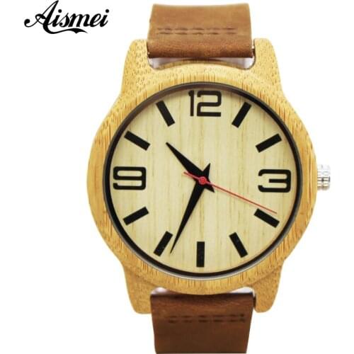 2018 Luxury Brand New Wood Watch Men Women Analog Natural Quartz Movement Big Number Male Wristwatches Clock Relogio Masculino