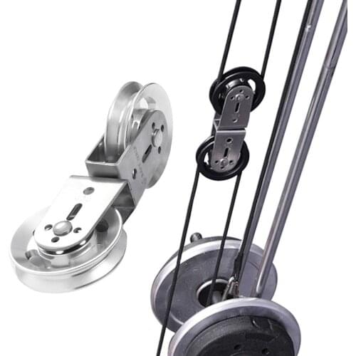 Fitness Double Gym Pulley Heavy Duty for DIY Arm Biceps Triceps Blaster Rope System Home Gym Cable Machine Accessories Equipment