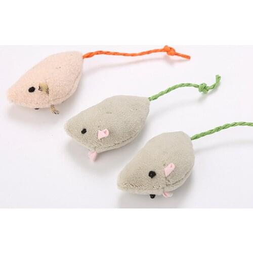 Pet Mouse Toy Pet Toy Mice Cats Toys Fun Plush Mouse Cat Toy For Kitten Cat Mouse Toy Creative Plush Cat Bite Resistant Toys
