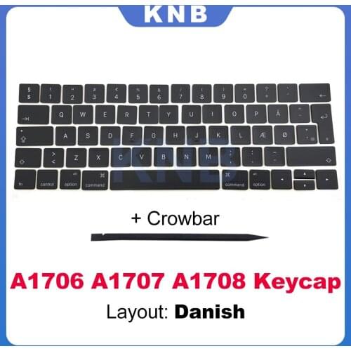 New For Macbook Pro Retina 13" 15" A1706 A1707 Denmark Keyboard Keys Key Cap Keycaps Late 2016 Mid 2017