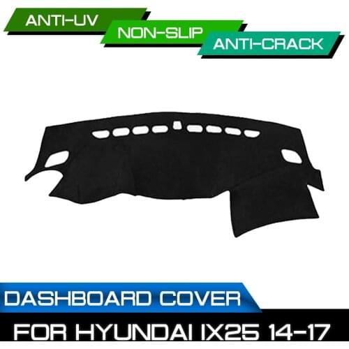 Car Dashboard Mat for Hyundai ix25 2014 2015 2016 2017 Anti-dirty Non-slip Dash Cover Mat UV Protection Shade