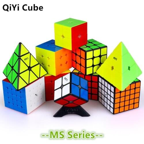 New Qiyi Ms Series 3x3x3 Magnetic Magic Cube Pyramid 4x4x4 Magnets Puzzle Cubes Stickerless 2x2x2 Speed Cube 5x5x5 Cubo