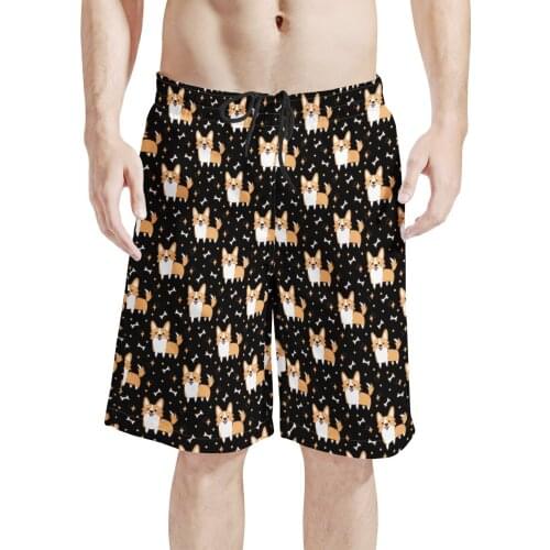 New Arrive Fashion Custom DIY Dog Pet Designed 3D Print Beach Mens Board Shorts Customer DropShipping