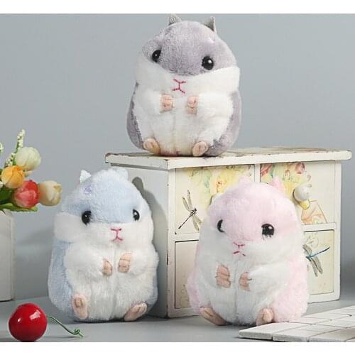 The New Hamster doll key chain pendant doll hamster cute backpack doll plush ins bag pendant school bag pendant