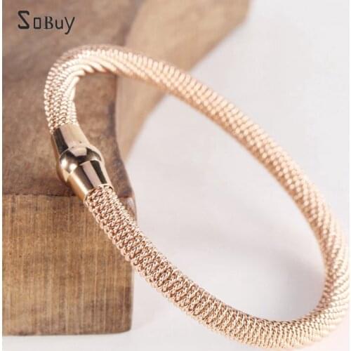 Luxury Mesh Surface Cuff Women Bracelets&Bangles New Brand Designer Charm Bracelets Female Stainless Steel Jewelry