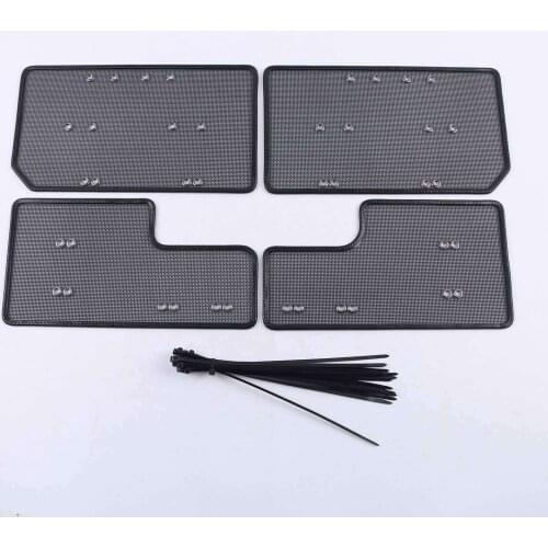 Accessories For Mitsubishi Pajero V80 2010-2018 2019 Stainless Steel Car Insect Screening Mesh Front Grille Insert Net Styling