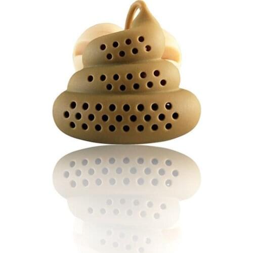 Kung Fu Tea Set Poo Turd Shape Silicone Tea Strainer Filter Tea Infuser Tea Filter Diffuser Prank Trick Prop Tea Bag Teapots