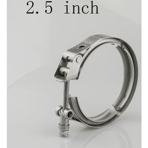 V Band Clamp 2.5 inch Universal Stainless Steel Exhaust Downpipe v Band Clamp v-band Clamps V clamp clip