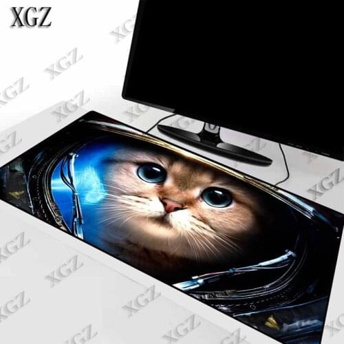 XGZ Animal Cat High Quality Lock Edge Gaming Mouse Pad Gamer Game Anime pad Mat Speed Version for CSGO LOL Dota2