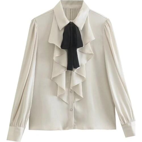 XITIMEAO Womens Satin Shirts