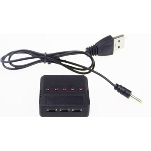 5 Ports Mini RC Battery USB Charger for X4 H107 WLtoys V977 U818 CG022 X5C H5C 3.7V Battery Free Shipping