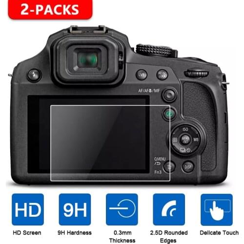 2Pcs For Panasonic Lumix LX100 II G7 FZ300 FZ82 FZ80 FZ72 FZ70 ZS40 TZ60 ZS200 ZS220 TZ200 TZ220 Screen Protector Tempered Glass