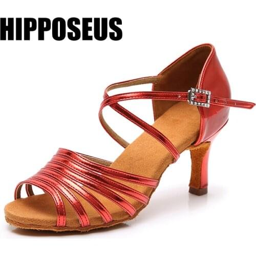 Dance Shoes New Professional Latin Ballroom Jazz&Tango&Salsa High Heeled Indoor PU Dancing shoes for Women/Girls/Ladies 5 colors