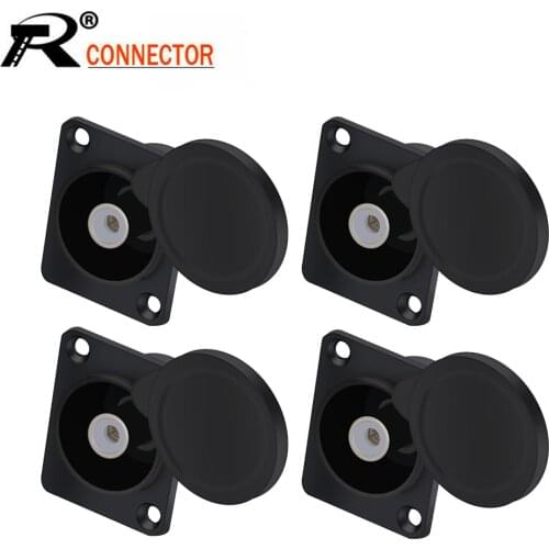 10pcs/lot 1Pin XLR Connector Panel Mount Type Female Socket for Microphone&MIC with Protecting Cover