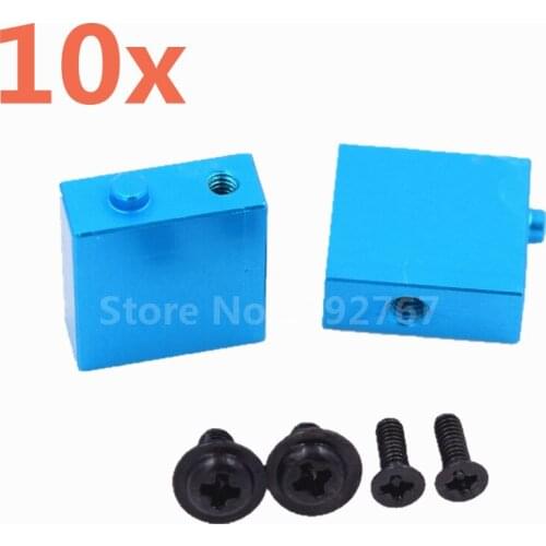 10 Pieces RC Car WLtoys Upgrade Part Aluminum Alloy Servo Positioning Seat Post For RC 1/18 Scale Models A949 A959 A969 A979
