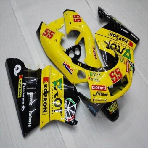 ABS Plastic Bodywork Set black for NSR250R MC28 1994 1995 1996 yellow motor Fairing Injection mold M2