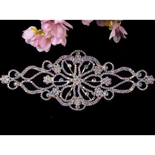 Cusack Crystal Rhinestones Applique for Costume Wedding Dress Bags Hats Trimmings Sewing DIY Crafts