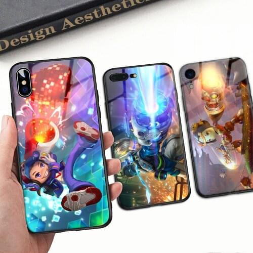 Cartoon Characters Phone Case For iphone 11 12 Pro Max X XR XS Max 8 7 6 6s plus Tempered Glass Back Cover