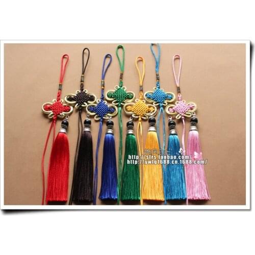 150mm long tassels Full manual preparation diy jewelry accessories Earhook Collectibles Chinese knot Upscale tassel wholesale