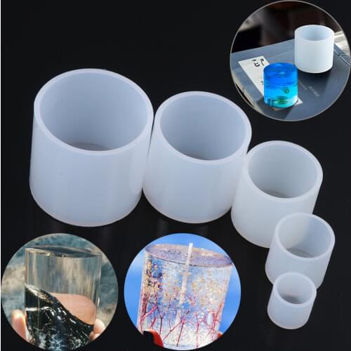 Cylindrical Candle Mould Handmade Silicone Wax Modeling Flower Planter Jewelry Making Resin Epoxy Mould DIY Handmade Craft Tool